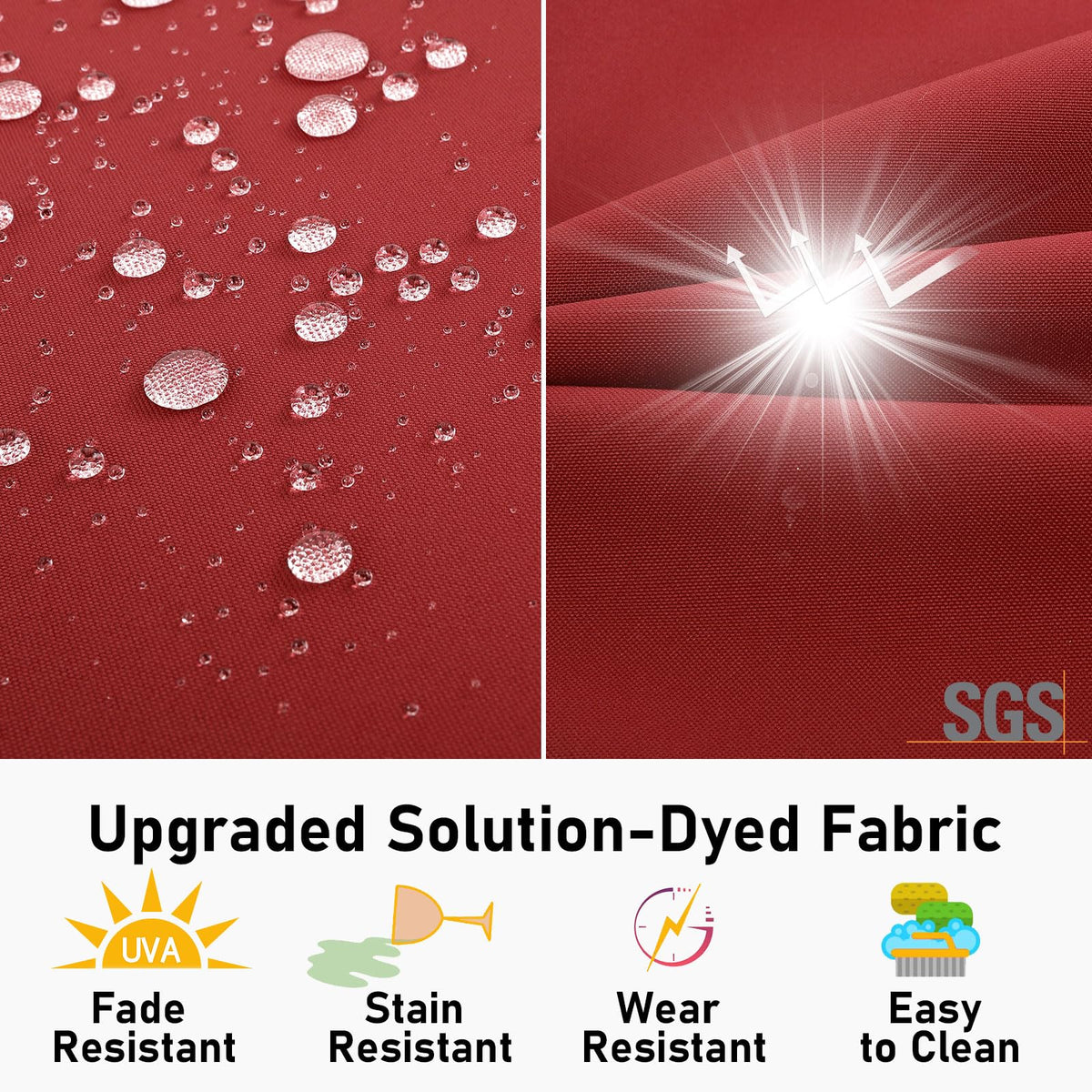 Topotdor 2-inch foam cushions deliver extra support and comfort.