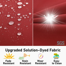 Topotdor 2-inch foam cushions deliver extra support and comfort.