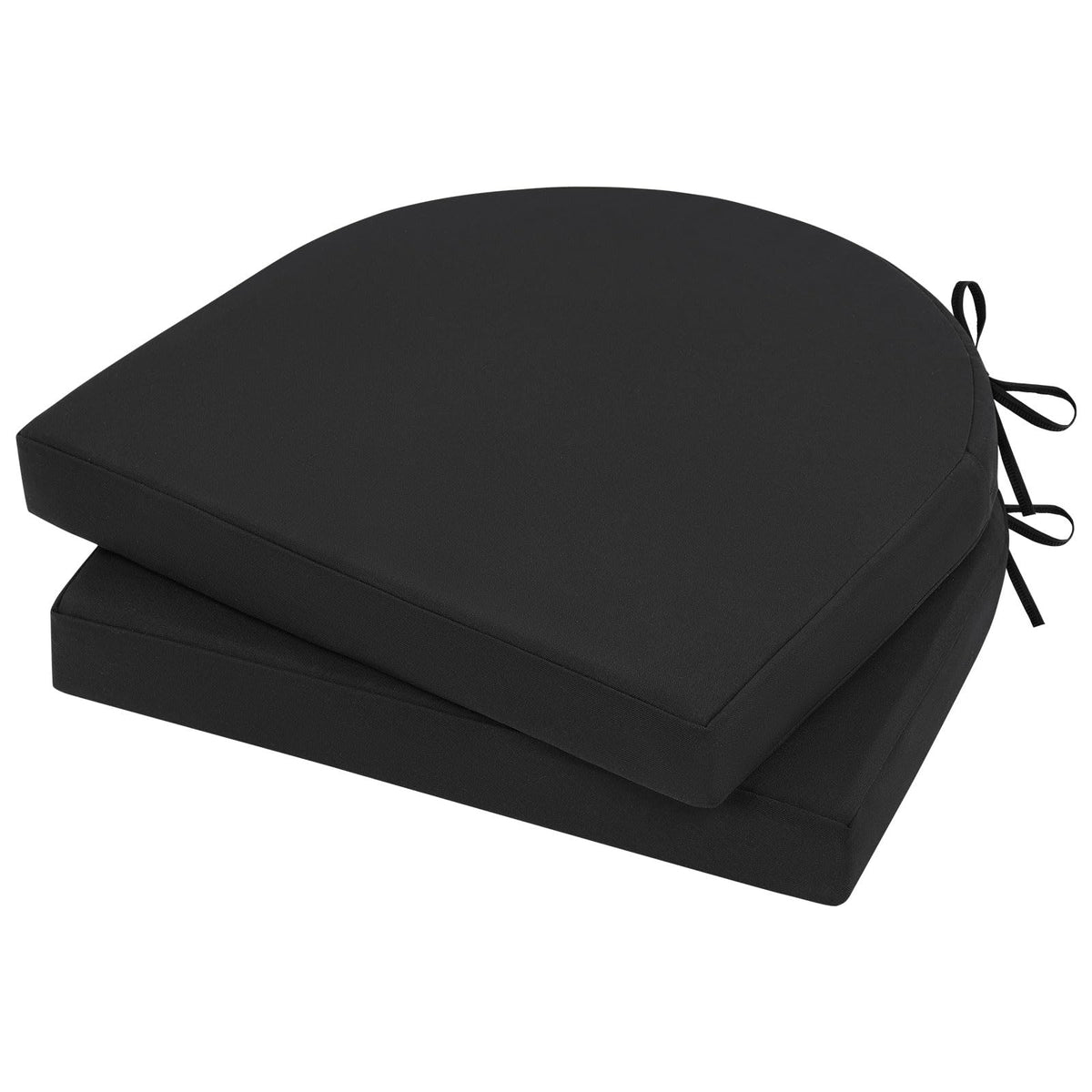 Topotdor outdoor chair cushions 2-pack 17x16x2 provide plush under-seat support for patio dining.