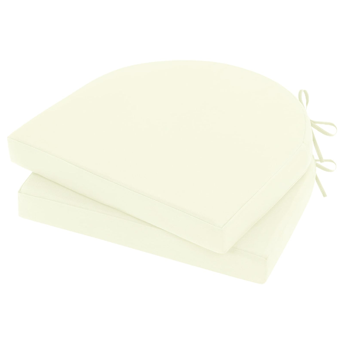 Topotdor cream outdoor chair cushions 2-pack for balcony comfort