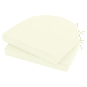 Topotdor cream outdoor chair cushions 2-pack for balcony comfort