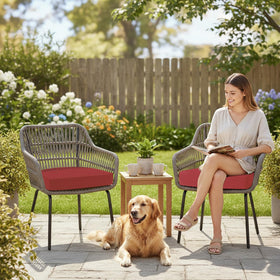 Topotdor rounded-corner cushions offer durable edges for comfortable seating.