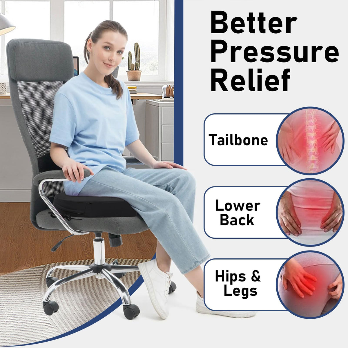 Topotdor rounded-corner cushions with ties stay firmly fixed to chairs during meals.