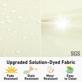 Topotdor waterproof fade-resistant fabric cushions protect from sun and rain