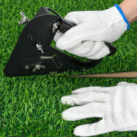TOPOWN artificial grass installation tool in handheld mode for precise trimming