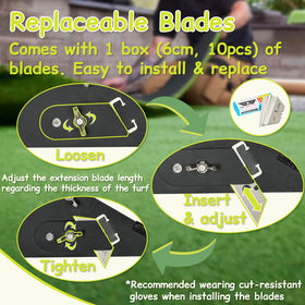 TOPOWN rubber-wrapped handle provides comfortable damping