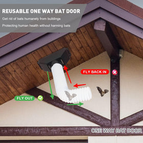 TOPOWN bat exclusion device self-tube adjustable length helps fit varied entry points.