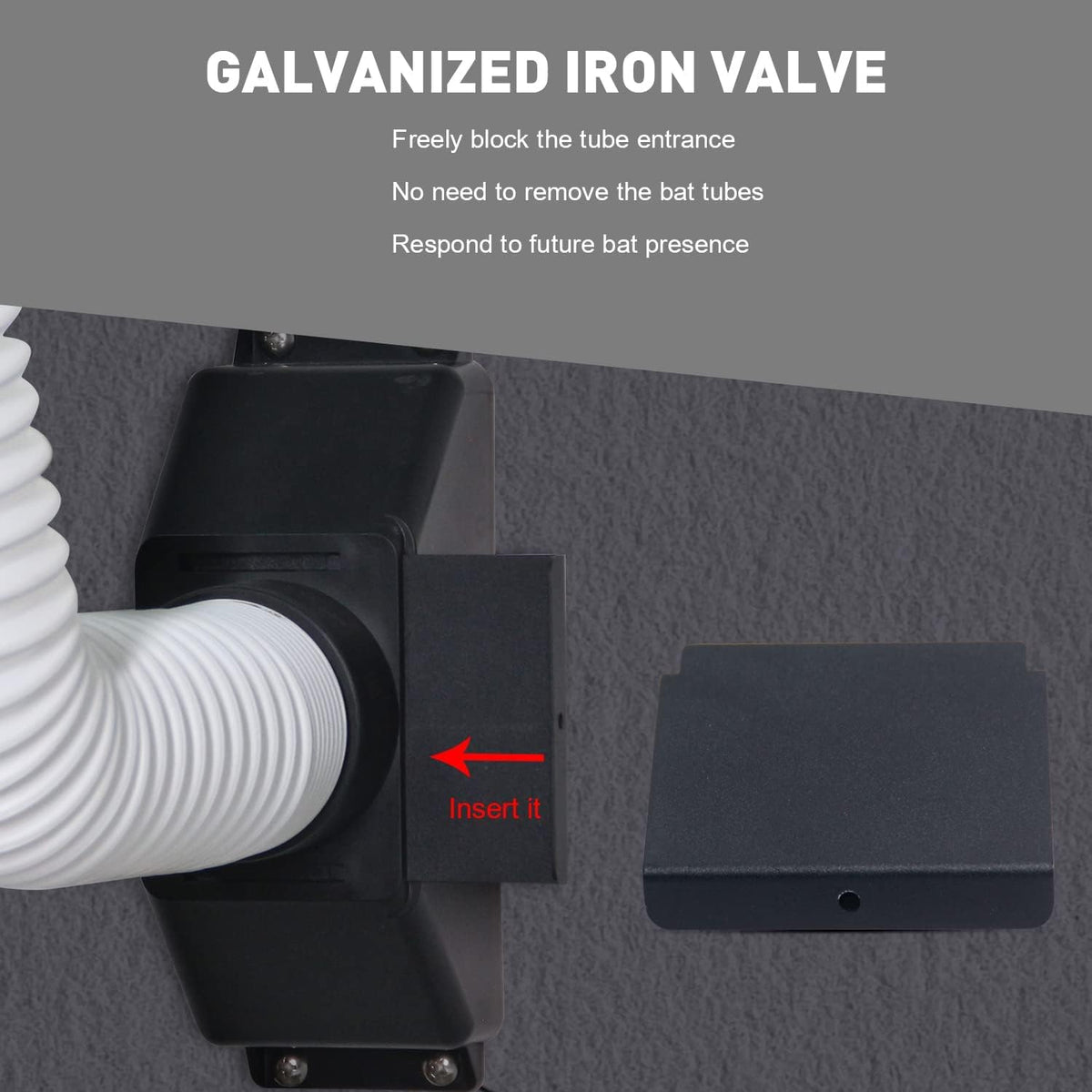 TOPOWN galvanized iron plate blocks bat entrances without rust, ensuring durability.