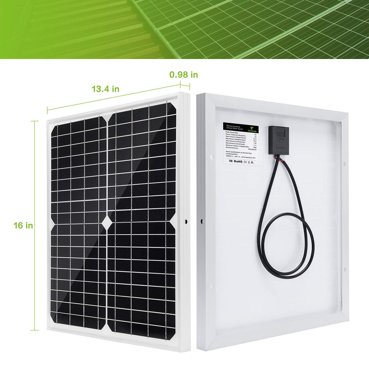 Topsolar 10A charge controller protecting battery health