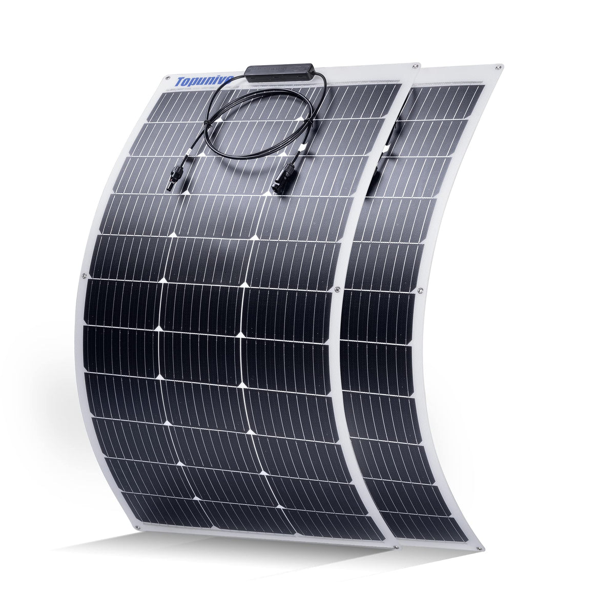 Topunive two-panel 100W flexible solar panels for off-grid power