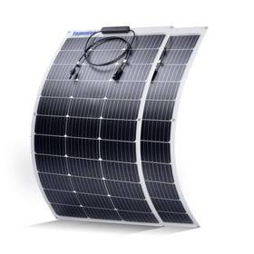 Topunive two-panel 100W flexible solar panels for off-grid power