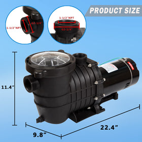 TOPWAY pool pump closeup copper motor for reliable performance
