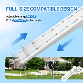 Tordale mount fits 5W-50W panels for flexible on-site power setups