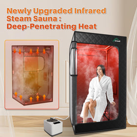 TOREAD 6-minute preheat infrared-steam sauna for rapid relaxation moments