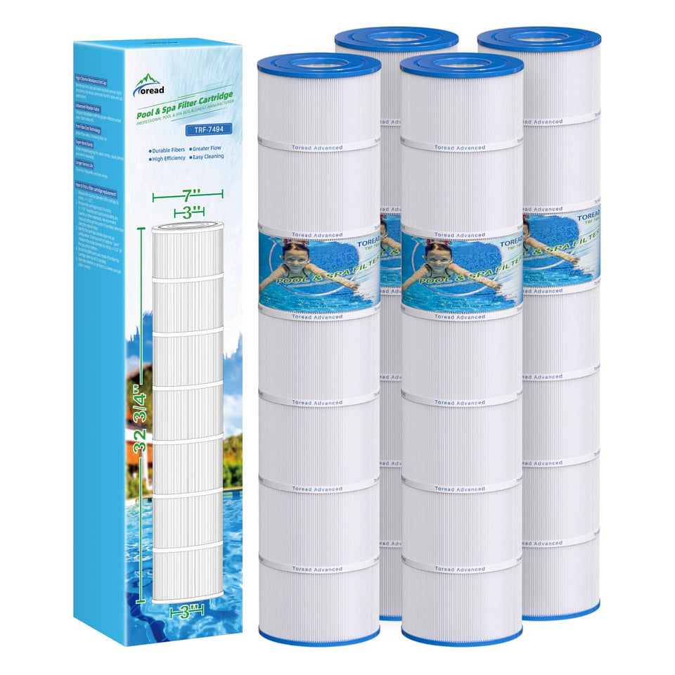 TOREAD PA131 four-pack cartridge filters for easy pool maintenance.