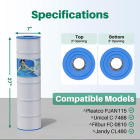 TOREAD PJAN115 compatibility reference highlights cross-brand replacement options.