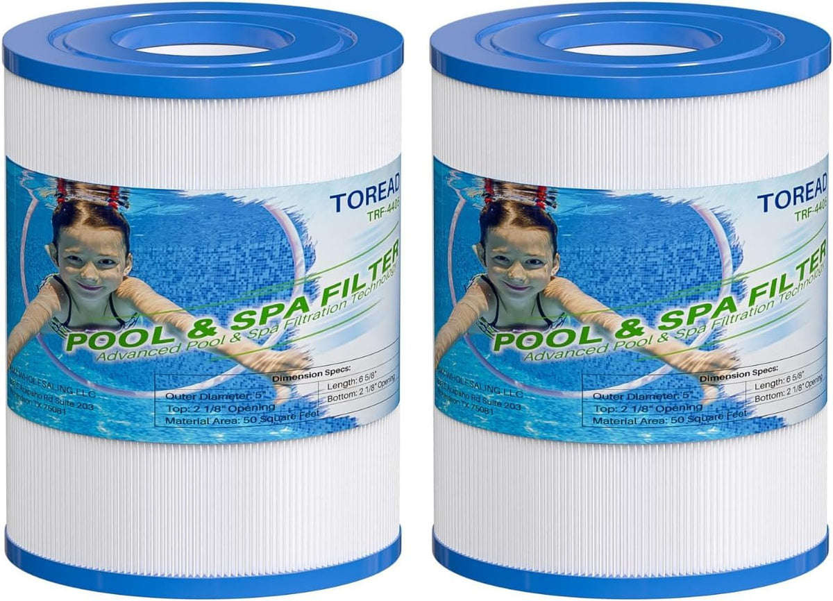 TOREAD PRB25SF spa filter 2-pack ready for replacement in hot tubs