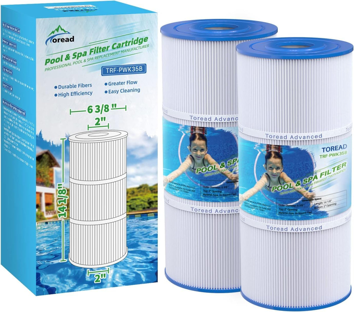 TOREAD PWK35B filter cap ensures a secure seal for clean spa water.