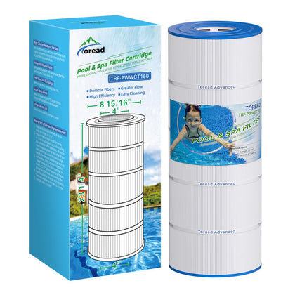 TOREAD PWWCT150 filter cartridge front view for clear water