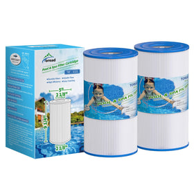 TOREAD PRB35-IN replacement spa filter with end caps for clear water.
