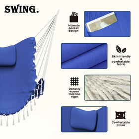 TOREVSIOR hammock chair stand installs in minutes for quick setup.