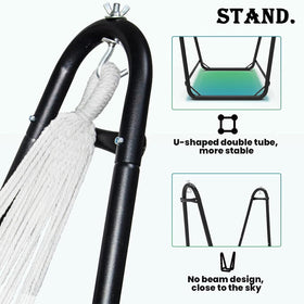 TOREVSIOR Hammock Chair with Stand easy assembly using included tools.