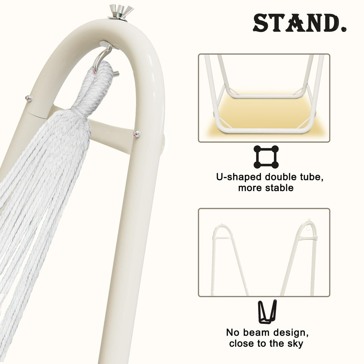 TOREVSIOR cotton hammock chair included, soft and durable for comfort