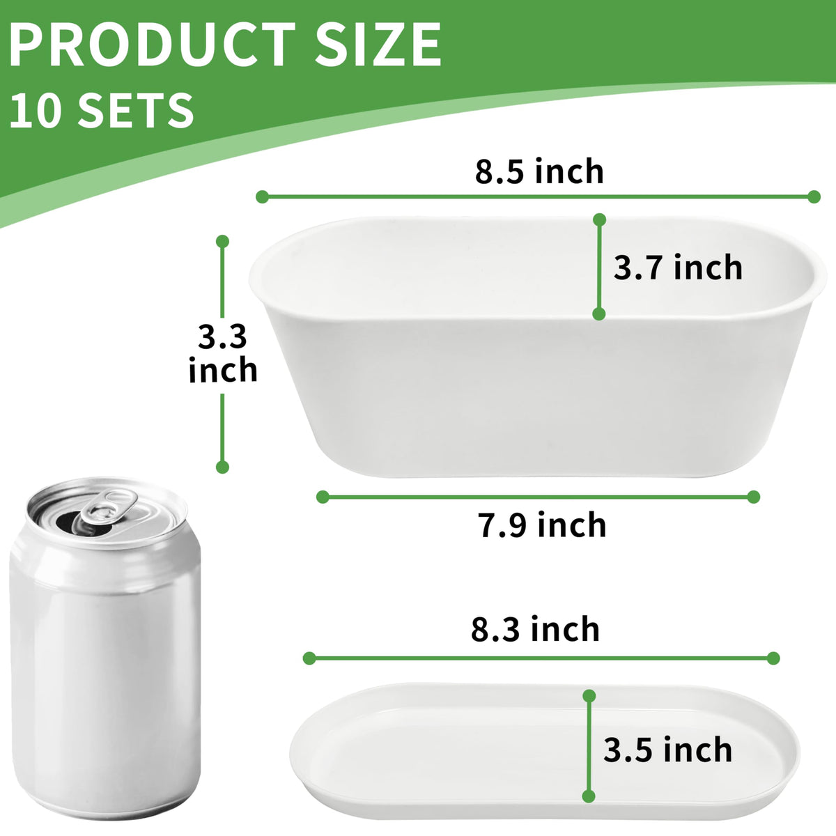 Torfican 10-pack planter trays keep windowsills tidy.