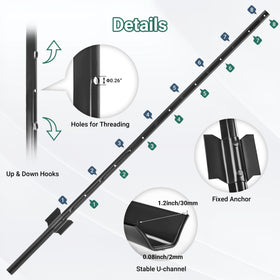 U-channel feature on Toriexon posts links fence panels firmly and quickly