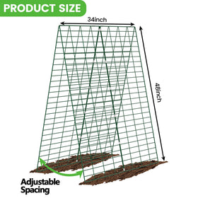 Toriexon anti-rust steel trellis blends with any garden design.