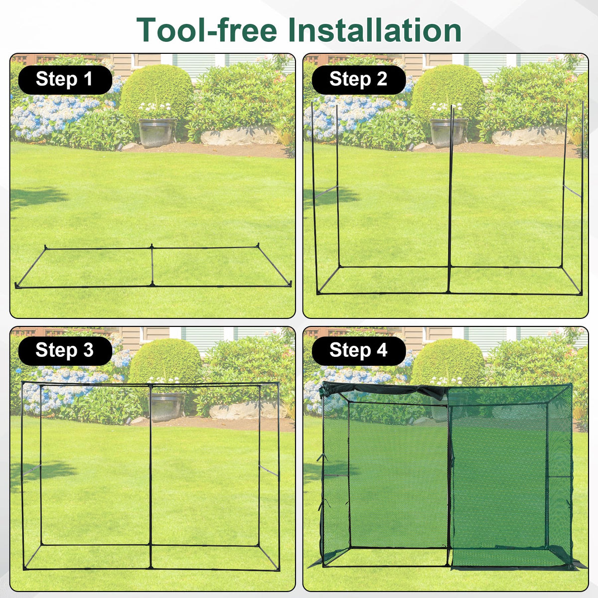 Toriexon bee-friendly-design invites pollinators without compromising plant shelter.