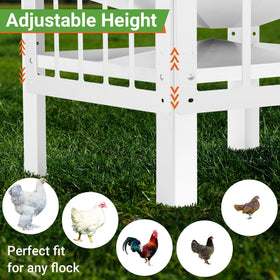 Toriexon stainless handles enable easy transport around the coop.