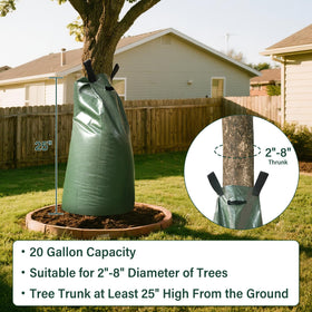 Toriexon bottom-hole design enables deep-root targeting during watering.