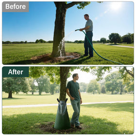 Simple fill and zip design supports scalable use for larger trees.