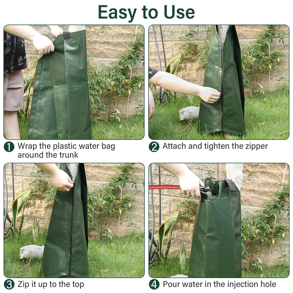Toriexon quick-attach zip-around design simplifies setup.
