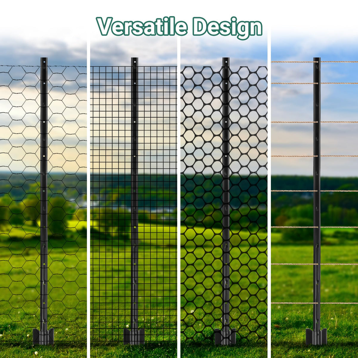 Ground drive with hammer to set Toriexon no-dig posts securely