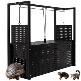 Toriexon live animal trap front view shows sturdy steel construction for humane capture
