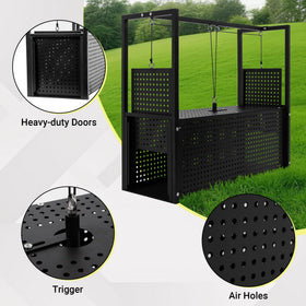 Toriexon live animal trap ventilation holes close-up emphasizes air flow for animal comfort