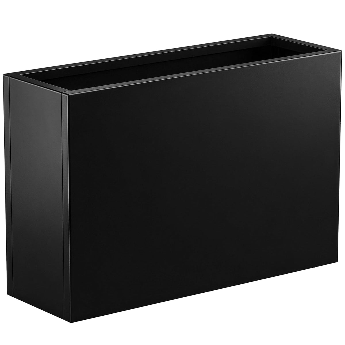 Toriexon metal planter box in a heavy-duty rectangular form for outdoor use