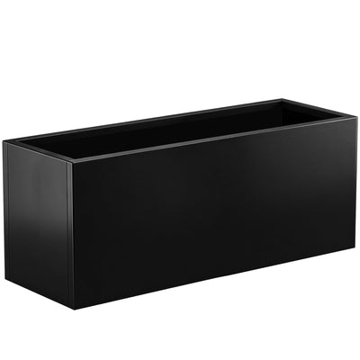 Toriexon metal planter box 46x16x16 outdoors with durable steel construction.