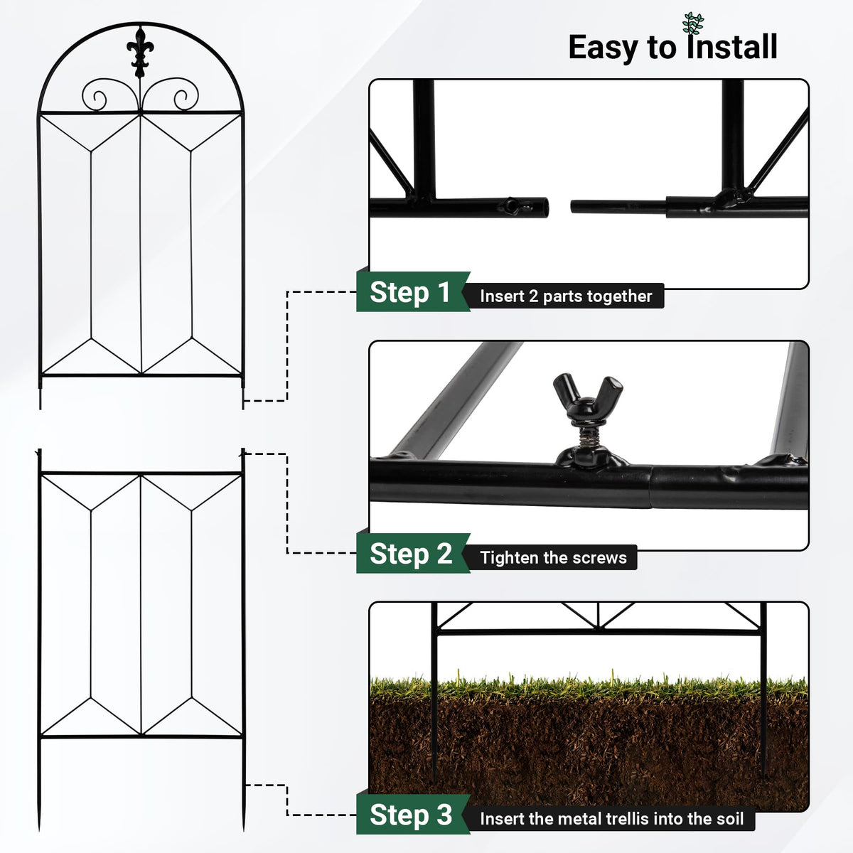 Toriexon trellis climbing-plant support for vines and vegetables