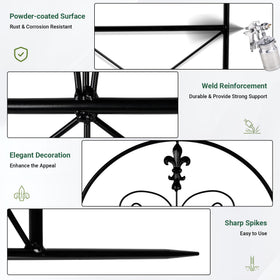 Toriexon metal trellis rugged construction; year-round garden vine support