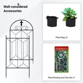 Toriexon trellis easy-assembly design; quick setup for instant garden use