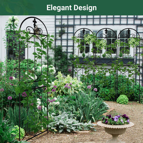 Toriexon trellis with rustproof finish; long-lasting weather resistance for outdoor use