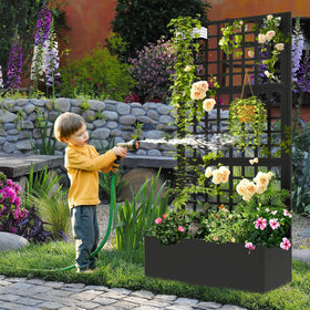 Toriexon multiuse planter blends garden decor with functional growing space.