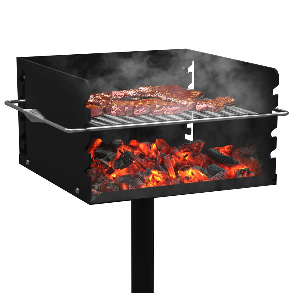 Toriexon Park Grills 16x16 grill box expanding cooking space for outdoor gatherings.