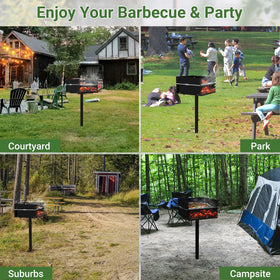 Toriexon Park Grills dustproof UV-protection cover keeps grill ready.