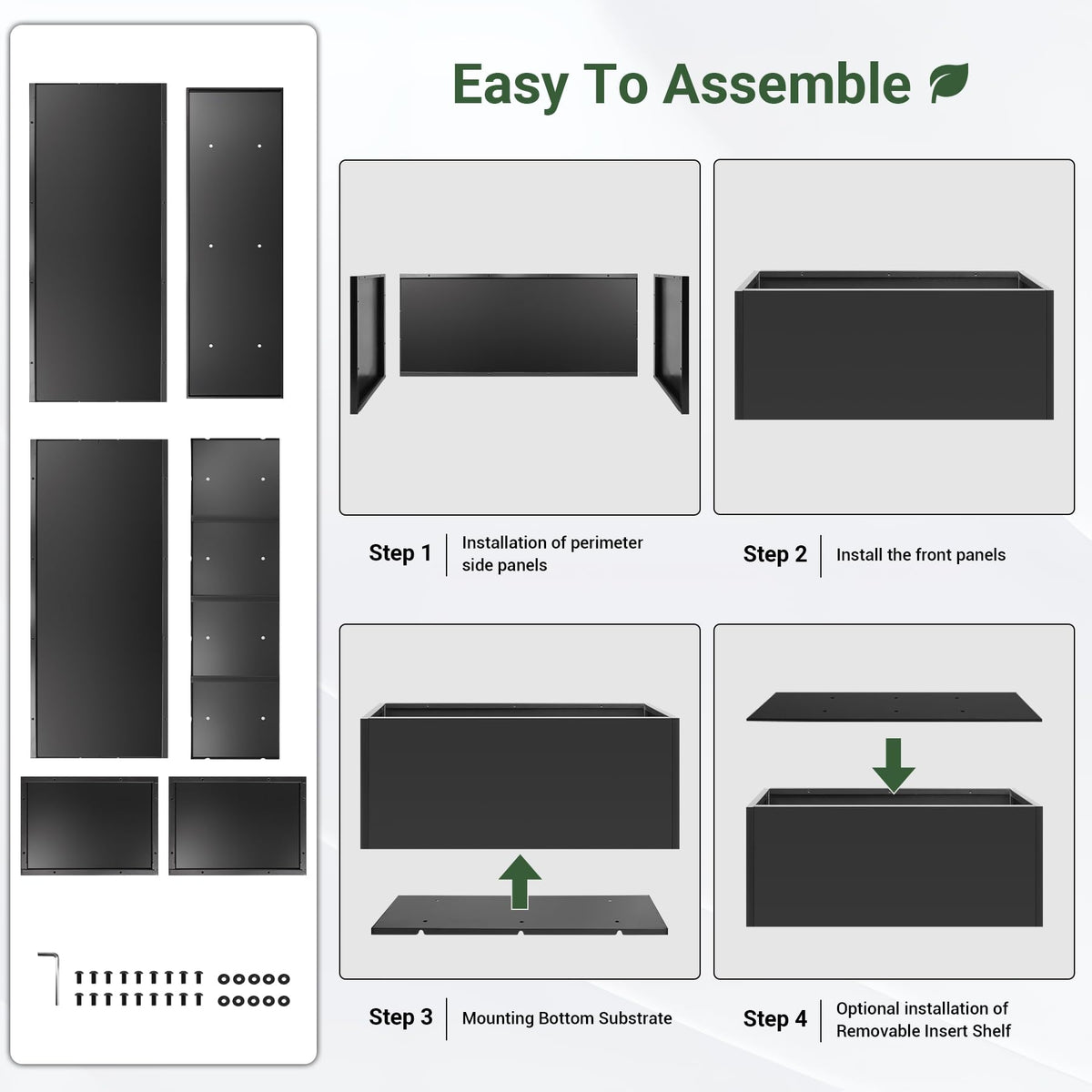 Toriexon planter box indoor and outdoor use for versatile spaces.