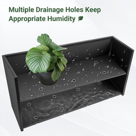 Toriexon planter box matte black finish suits modern spaces.