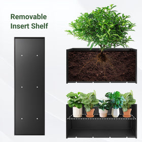 Toriexon planter box UV-resistant coating preserves the black finish.